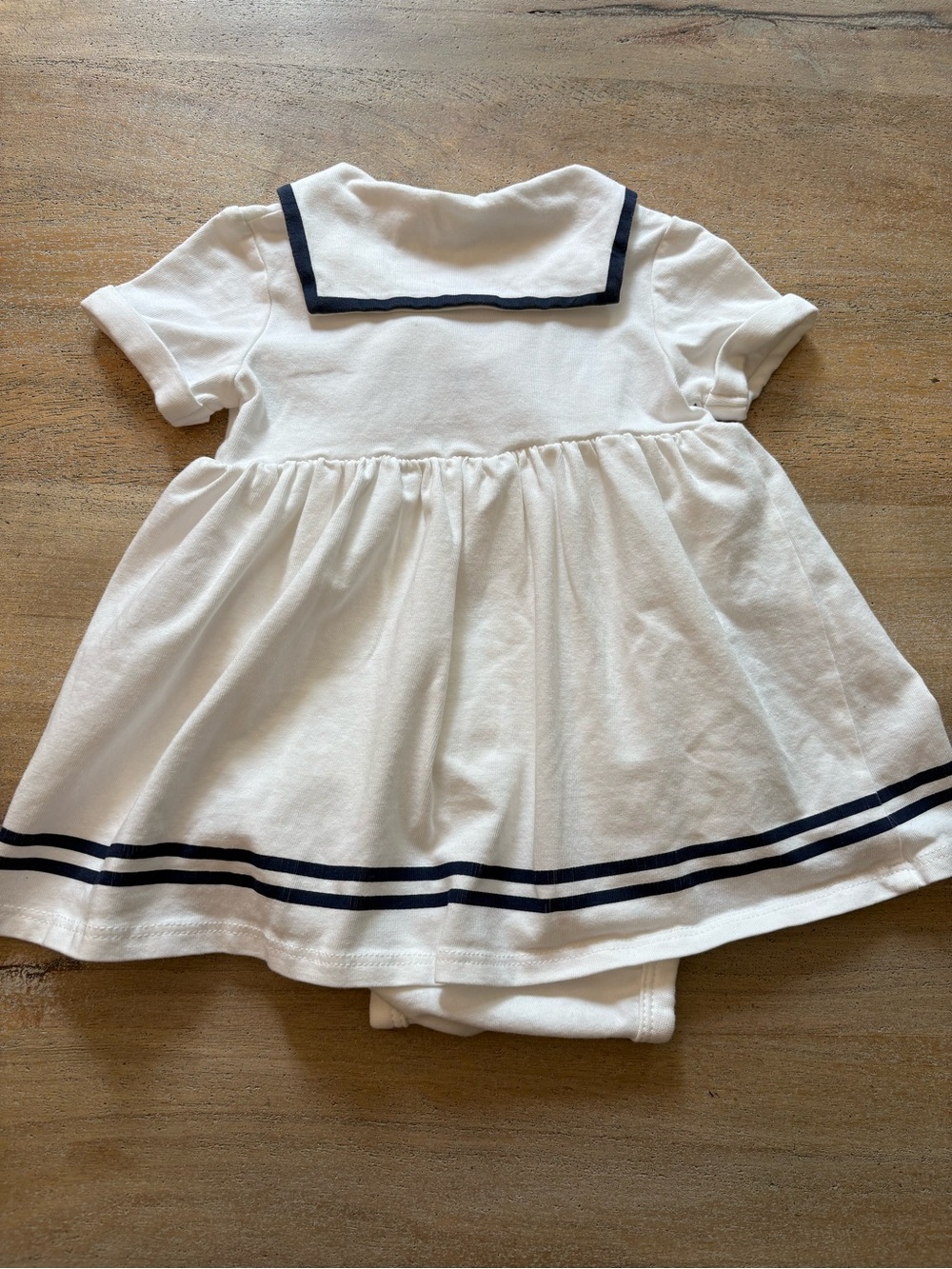 H&M Baby Sailor Dress Bodysuit 3M Organic Cotton - Picture 4 of 4